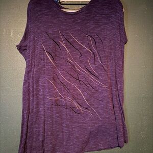 Apt. 9 Purple Short Sleeve Women's Blouse